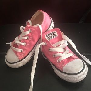 Pink girls converse